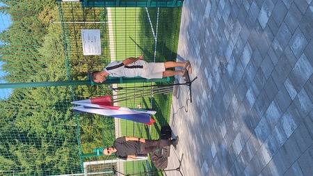 Nogometno igrišče otvoritev - predsednik NK Šentjur Jernej Leskovar